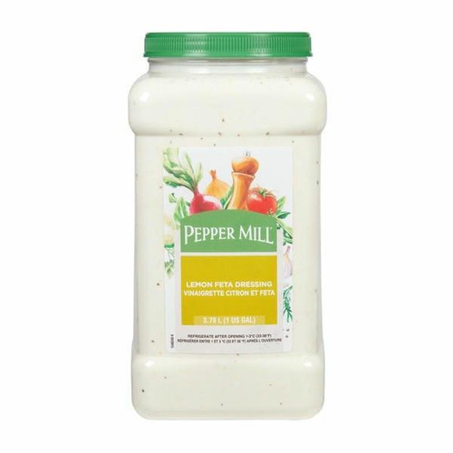  Pepper Mill Lemon & Feta Dressing Bulk 3.78 Liters | 2/CASE | 50 CASES PER PALLET-(Total 100 units) 
