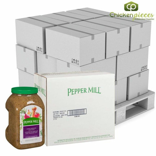  Pepper Mill Mediterranean Greek Dressing Bulk 3.78 Liters | 2/CASE | 50 CASES PER PALLET-(Total 100 units) 