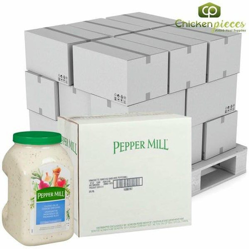  Pepper Mill Chunky Blue Cheese Dressing Bulk 3.78 Liters | 2/CASE | 50 CASES PER PALLET-(Total 100 units) 