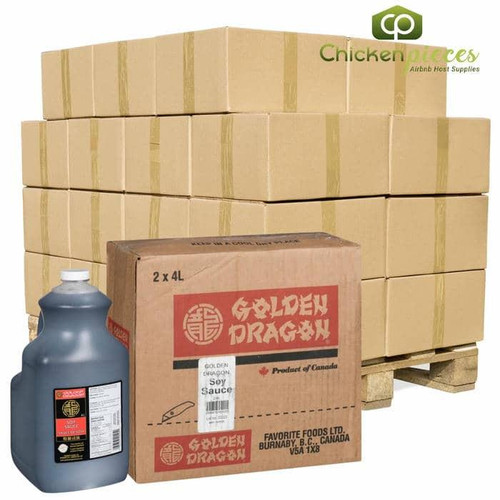 GOLDEN DRAGON Golden Dragon Soy Sauce Bulk 4 Liters | 2/CASE | 50 CASES PER PALLET-(Total 100 units) 