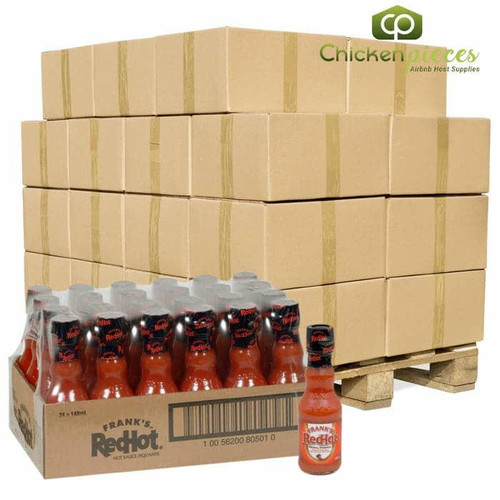  Frank's RedHot Original Hot Sauce Bulk 148 ml | 24/CASE | 50 CASES PER PALLET-(Total 1200 units) 