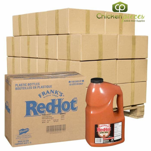 Frank's RedHot Frank's Red Hot Extra Hot Sauce Bulk 3.78 Liters | 2/CASE | 50 CASES PER PALLET-(Total 100 units) 