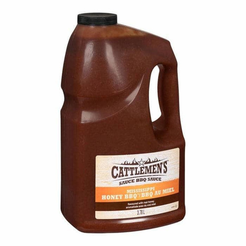  Cattlemen's Mississippi Style Honey Barbeque Sauce Bulk 3.78 Liters | 2/CASE | 50 CASES PER PALLET-(Total 100 units) 