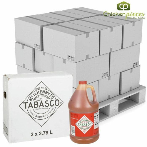 TABASCO Tabasco Hot Pepper Tabasco Sauce Bulk 3.78 Liters | 2/CASE | 50 CASES PER PALLET-(Total 100 units) 