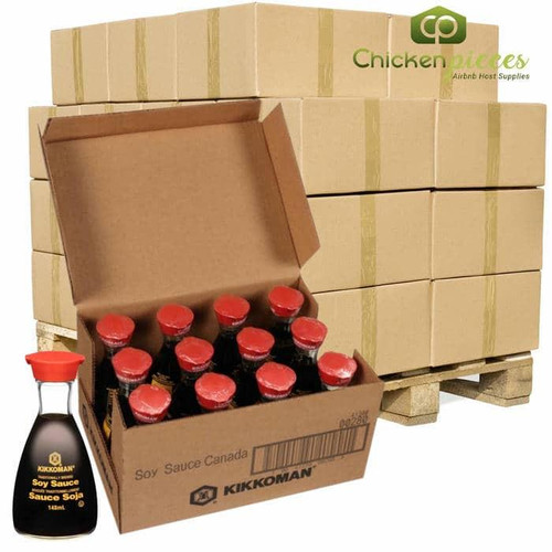 KIKKOMAN Kikkoman Soy Sauce Bulk 148 ml | 12/CASE | 50 CASES PER PALLET-(Total 600 units)  KIKKOMAN Kikkoman Soy Sauce Bulk 148 ml | 12/CASE | 50 CASES PER PALLET-(Total 600 units)