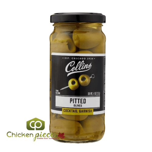 Collins Pitted Olives Cock Tail Garnish, 5.5oz./162ml - chicken pieces