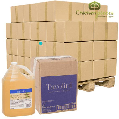  Tavolini White Wine Vinegar Bulk 5 Liters | 2/CASE | 50 CASES PER PALLET-(Total 100 units) 