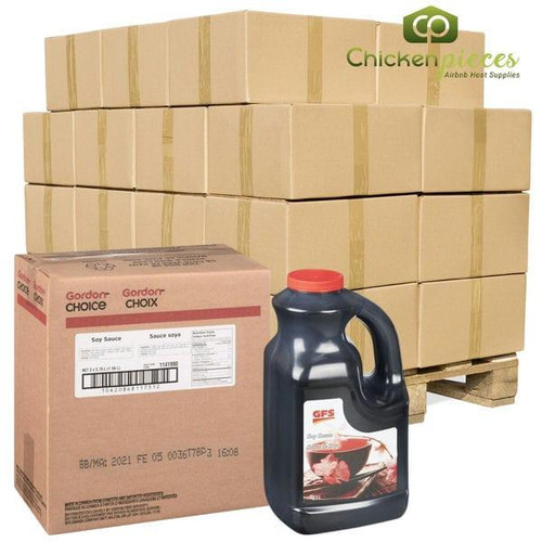 Gordon Choice GFS Japanese-Style Soy Sauce Bulk | 2/CASE | 50 CASES PER PALLET-(Total 100 units)   Gordon Choice GFS Japanese-Style Soy Sauce Bulk | 2/CASE | 50 CASES PER PALLET-(Total 100 units)