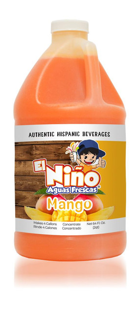  El Nino Aguas Frescas Mango 7:1 Concentrate- 1.89L/64oz 