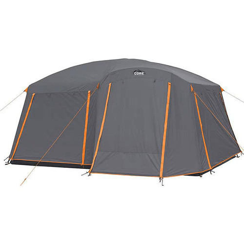  Core Equipment Straight Wall Cabin Tent With Full Rainfly - 10-Person 