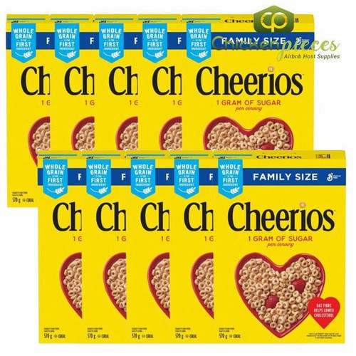 Cheerios Cereal family Size 570g/1.26 Lbs (10/Case)   Cheerios Cereal family Size 570g/1.26 Lbs (10/Case)