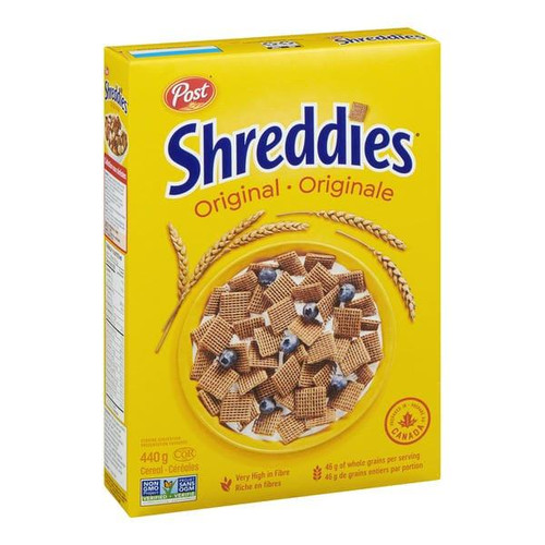 POST Post Cereal Wheat Shreddies Original 440g/15.52oz (12/Case)  POST Post Cereal Wheat Shreddies Original 440g/15.52oz (12/Case)