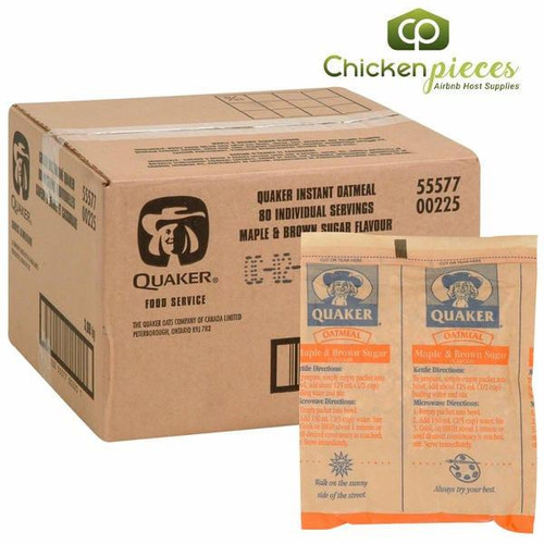 QUAKER Quaker Cereal Oatmeal Maple & Brown Sugar 47g/1.66 oz (80/Case)  QUAKER Quaker Cereal Oatmeal Maple & Brown Sugar 47g/1.66 oz (80/Case)