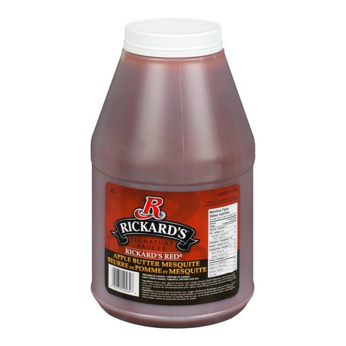  Rickards Apple Butter Mesquite Sauce 4 liter/8.45 Lbs 
