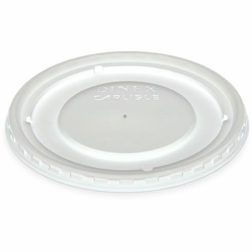  Dinex DX33008714 Translucent Disposable Turnbury Bowl Lid (1000/Case) 