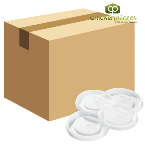  Carlisle 5212L30 Translucent Disposable Lid (1000/Case) 