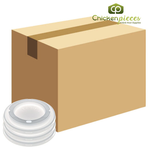  Dinex DX30008775 Turnbury White Disposable EZ Sip Lid (1000/Case) 