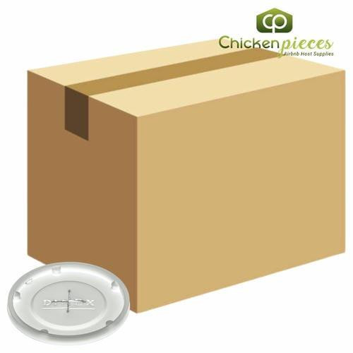  Dinex DX1196ST8714 Translucent Disposable Lid with Straw Slot (1000/Case) 