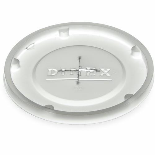  Dinex DX1196ST8714 Translucent Disposable Lid with Straw Slot (1000/Case) 