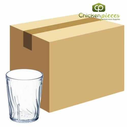  Dinex DX4GC607 Swirl 6 oz. Clear SAN Plastic Tumbler (72/Case) 