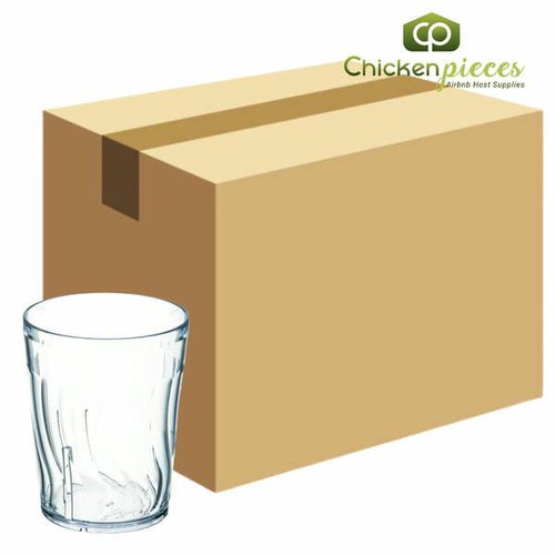  Dinex DX4GC1207 Swirl 12 oz. Clear SAN Plastic Tumbler (72/Case) 