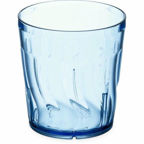  Dinex DX4GC954 Swirl 9 oz. Blue SAN Plastic Tumbler (72/Case) 