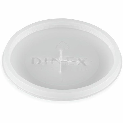  Dinex DX1193ST8714 Classic Translucent Disposable Lid with Straw Slot (1000/Case) 