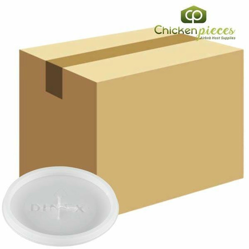 Dinex DX1193ST8714 Classic Translucent Disposable Lid with Straw Slot (1000/Case) 