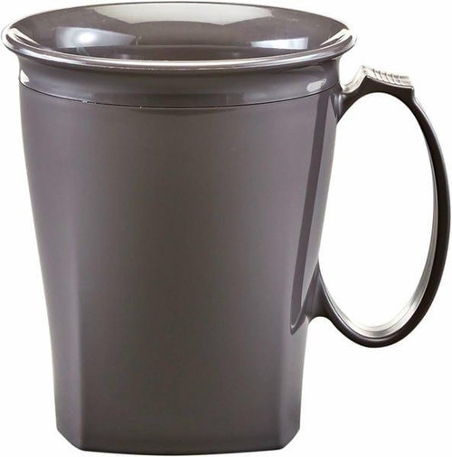 Cambro MDSHM8485 Harbor Collection 8 oz. Smoked Metal Insulated Mug (12/Case)   Cambro MDSHM8485 Harbor Collection 8 oz. Smoked Metal Insulated Mug (12/Case)
