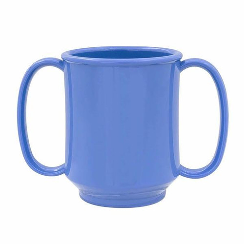 GET SN-103-PB 8 oz. Peacock Blue Tritanâ„¢ Plastic Two Handle Mug (24/Case)   GET SN-103-PB 8 oz. Peacock Blue Tritanâ„¢ Plastic Two Handle Mug (24/Case)