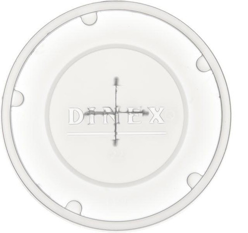  Dinex DX1191ST8714 Translucent Disposable Lid with Straw Slot (1000/Case) 