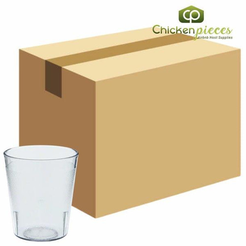  Cambro 900P152 Colorware 9.7 oz. Clear Customizable SAN Plastic Tumbler (72/Case) 