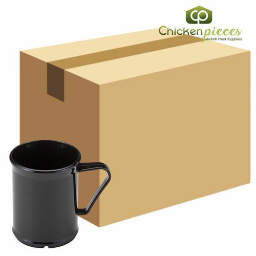 Cambro 96CW110 Camwear® 9.6 oz. Black  Polycarbonate Mug (48/Case)   Cambro 96CW110 Camwear® 9.6 oz. Black  Polycarbonate Mug (48/Case)