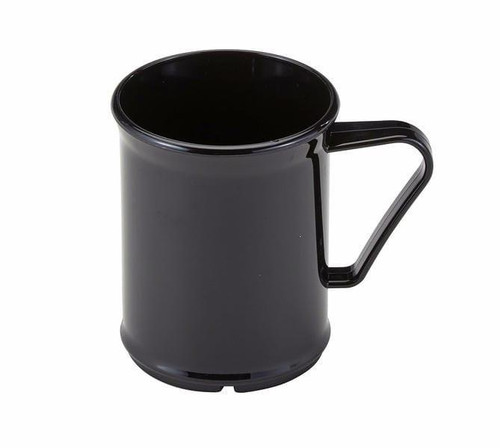  Cambro 96CW110 Camwear® 9.6 oz. Black  Polycarbonate Mug (48/Case) 