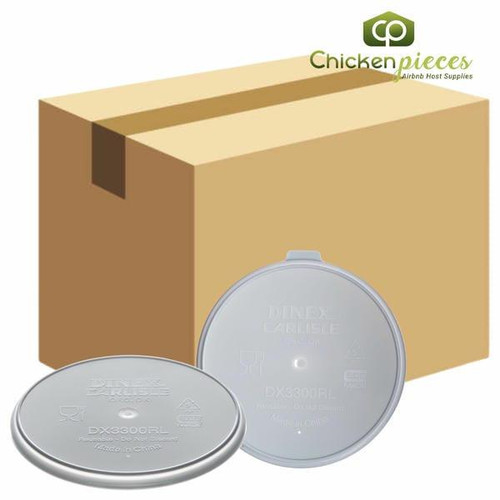  Dinex DX3300RL Turnbury Translucent Reusable Lid (250/Case) 
