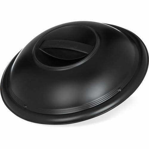 Dinex DXHHDM903 9" Black Disposable High-Temp Dome Lid (500/Case) 