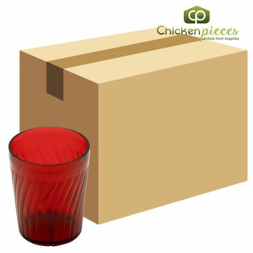 GET 2206-1-R Tahiti 6 oz. Red SAN Plastic Tumbler (72/Case)   GET 2206-1-R Tahiti 6 oz. Red SAN Plastic Tumbler (72/Case)
