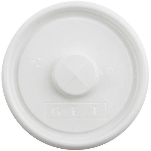 GET Disposable White Plastic Lid  (1000/Case)   GET Disposable White Plastic Lid  (1000/Case)