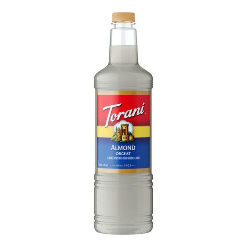 torani Torani Almond (Orgeat) Flavoring Syrup Plastic Bottle 1L + Bonus Squeeze Pump 