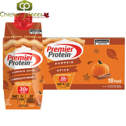 Premier Protein High-protein Pumpkin Spice Shake, 18 x 325 mL- CHICKEN PIECES