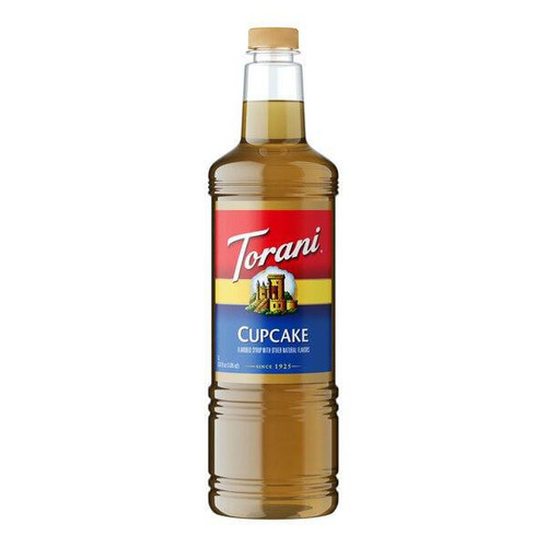 torani Torani Cupcake Flavoring Plastic Bottle Syrup 1L + Bonus Squeeze Pump 