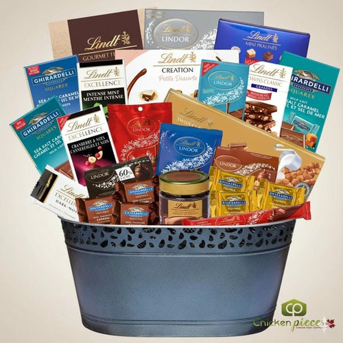 Belen Luxury Lindt & Ghirardelli Gift Basket | Premium Chocolate Assortment - CHICKEN PIECES