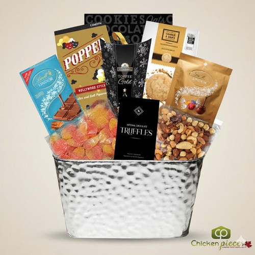 Decadent Gourmet Delights Gift Basket | Premium Chocolate & Snack Box | Sweet & Savory Treats - CHICKEN PIECES