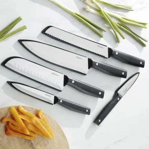 Skandia 5-Piece Knife Set with Sheaths | German Steel Kitchen & Outdoor Knives - CHICKEN PIECES