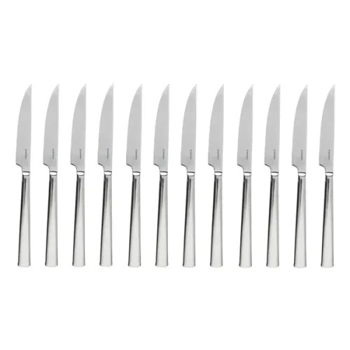 Henckels Queensgate Steak Knives 12-Piece Set | Premium Stainless Steel Serrated Knives - CHICKEN PIECES