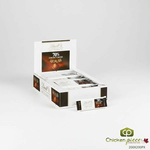 Lindt Chocolate Bar Excellence 70 35g/1.23 oz (24/CASE) - CHICKEN PIECES