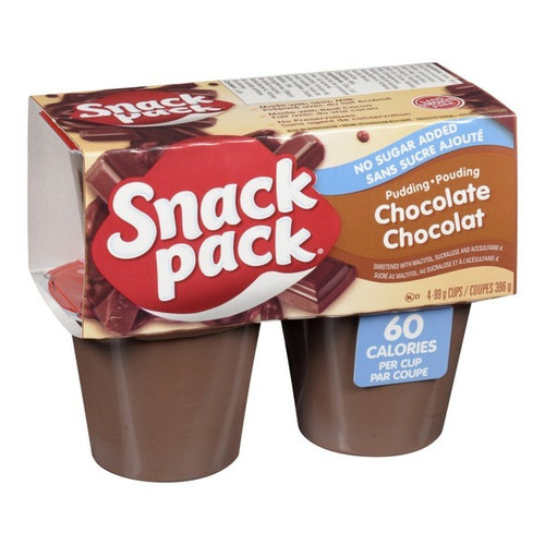 Snack Pack Pudding Chocolate Sugar-Free 99g/3.49 oz  Cups (48 Case) | Buy No Sugar Added Pudding - CHICKEN PIECES