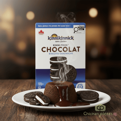 Kinnikinnick Cookie Sandwich Chocolate Gluten-Free 220g/7.76 oz  (6/CASE) - CHICKEN PIECES