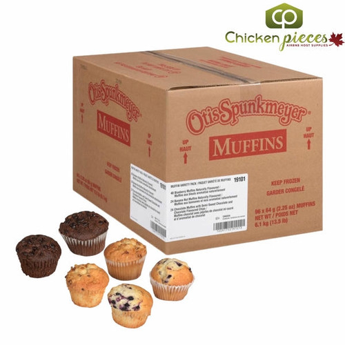 Otis Spunkmeyer Muffin VarietyBlueberry/Banana/Chocolate Chip) 2.25oz (96/CASE) - CHICKEN PIECES