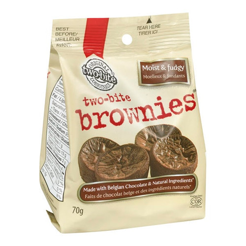 Homestyle Brownie Chocolate Two-Bite 70g (40/CASE) - CHICKEN PIECES